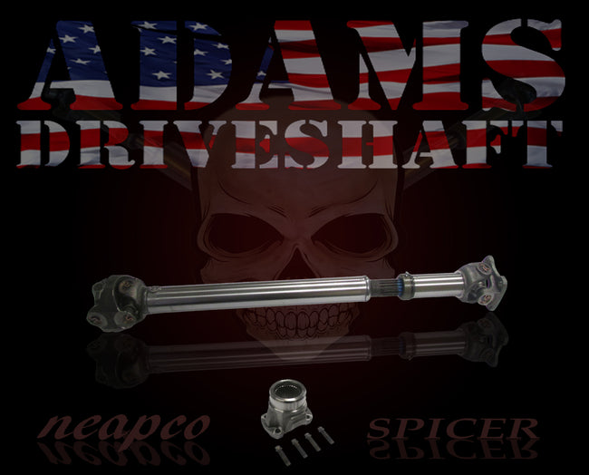 ADAMS DRIVESHAFT JK FRONT 1310 CV DRIVESHAFT SPICER GREASABLE [HEAVY DUTY SERIES] - HQ Offroad