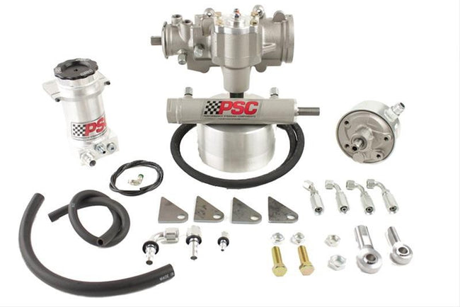 Cylinder Assist Steering Kit, 1970-79 Jeep CJ with Factory Power Steering (32-38 Inch Tire Size) PSC Performance Steering Components - HQ Offroad