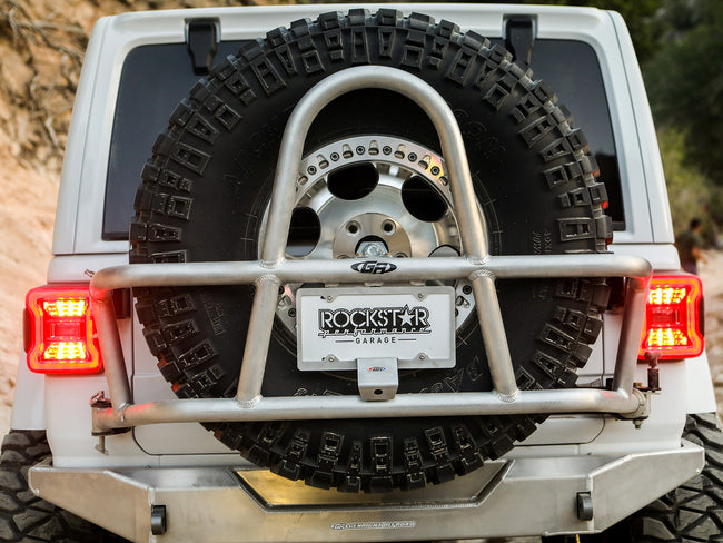 Jeep Wrangler JL Camera Mount w/License Plate Frame 2019-2020 Jeep Wrangler JL GenRight - HQ Offroad