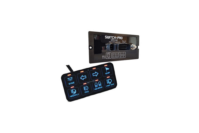 SWITCH PROS BEZEL STYLE 8-SWITCH PANEL POWER SYSTEM - HQ Offroad